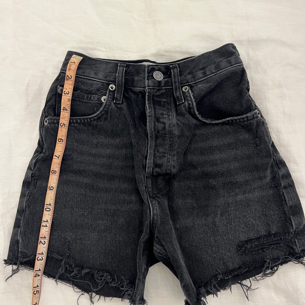 Agolde Women's Black Denim Shorts